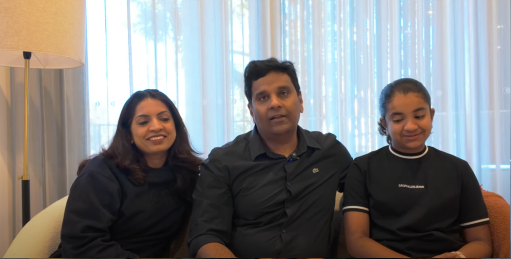 Bluestone homeowners sharing their video testimonial